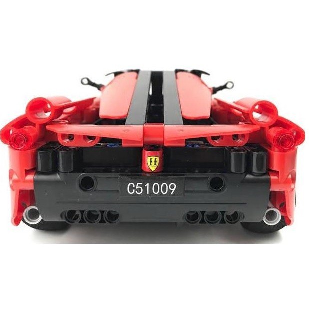 Đồ Chơi Lắp Ráp Xếp Hình Điều Khiển Từ Xa RC Mô Hình Siêu Xe Thể Thao Ferrari Red Storm CaDA C51009 Với 380PCS