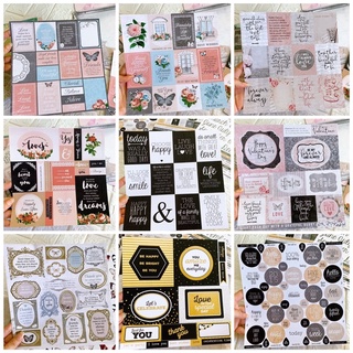 Tag/Card lẻ 1 tờ các chủ đề - trang trí love box, scrapbook, khung ảnh nổi