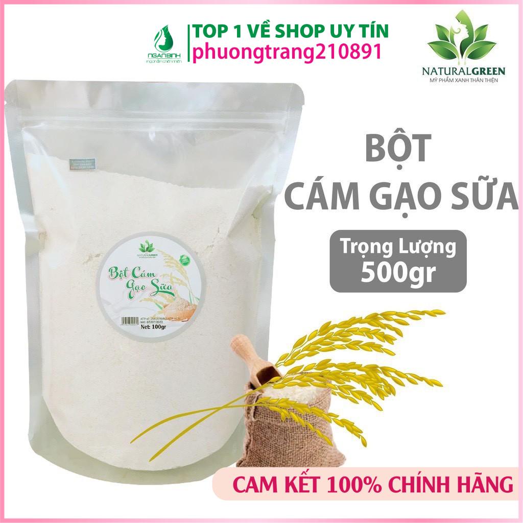 (500gr) Cám Gạo Sữa, Bột Cám Gạo Sữa nguyên chất đắp mặt dưỡng da