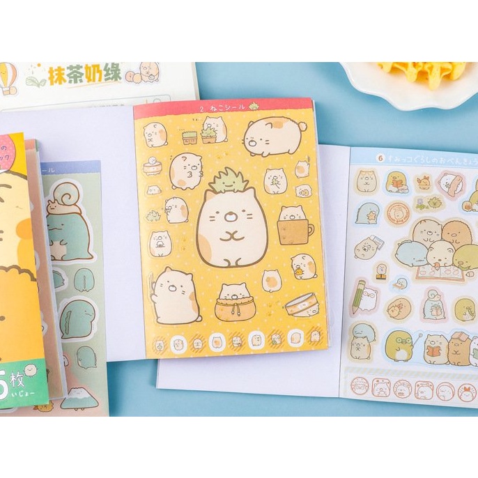 Set 335 Miếng Sticker, nhãn dán Trang Trí Nhật Ký Họa Tiết Hoạt Hình Dễ Thương cute