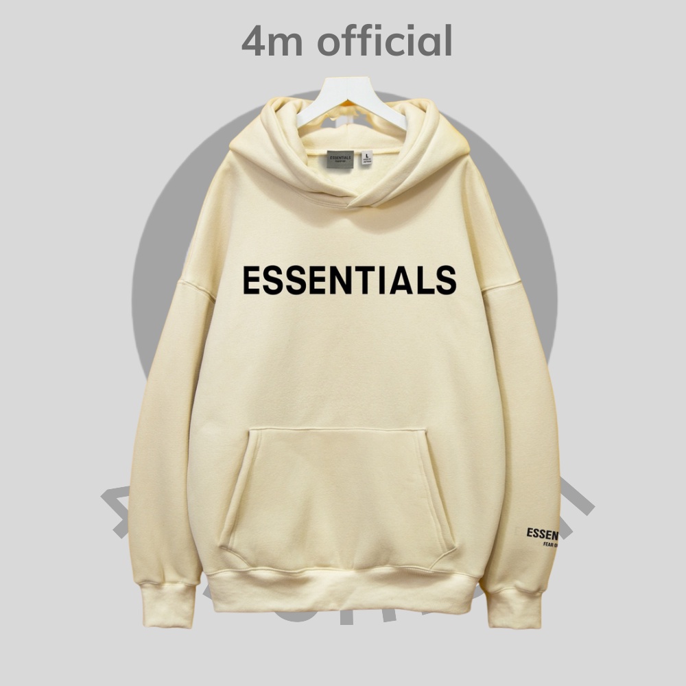 Áo Hoodie Essentials FEAR OF GOD FOG 4m official chất nỉ cao cấp nam nữ form rộng in silicon