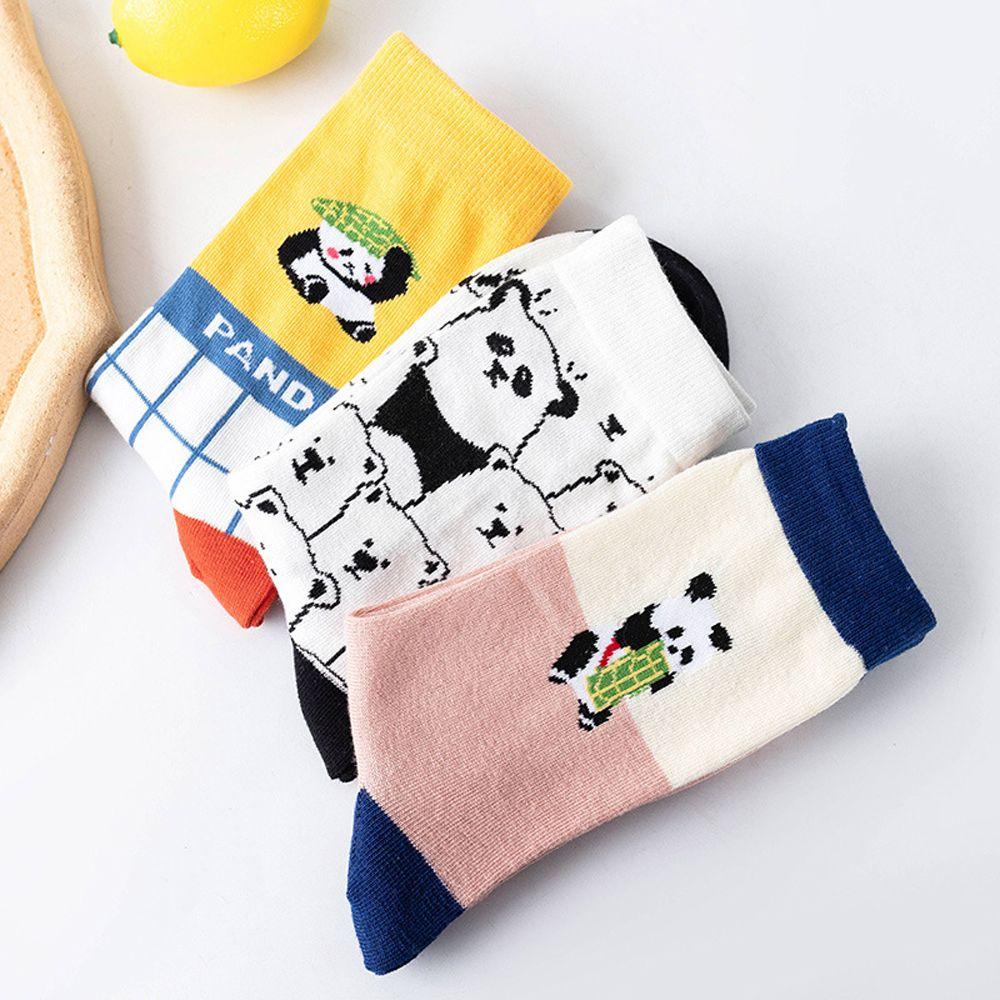 Vớ Thấm Hút Mồ Hôi In Họa Tiết Gấu Trúc Dễ Thương Vui Nhộn Dành Cho Bạn Gái