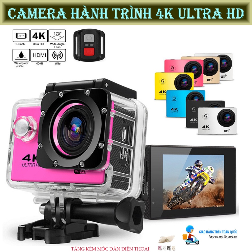 Camera Hành Trình ,Camera Hành Trình Sports 4K Ultra Hd Wifi.Độ Phân Giải 1080P Full HD.Chống Rung Lắc,Chống Nước