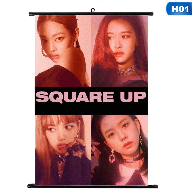 Poster treo tường in hình ca sĩ nhóm nhạc KPOP blackpink