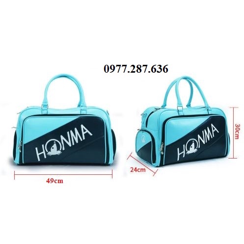 Túi đựng quần áo và giày golf bag Honma da PU cao cấp đựng phụ kiện cá nhân tiện lợi TD011