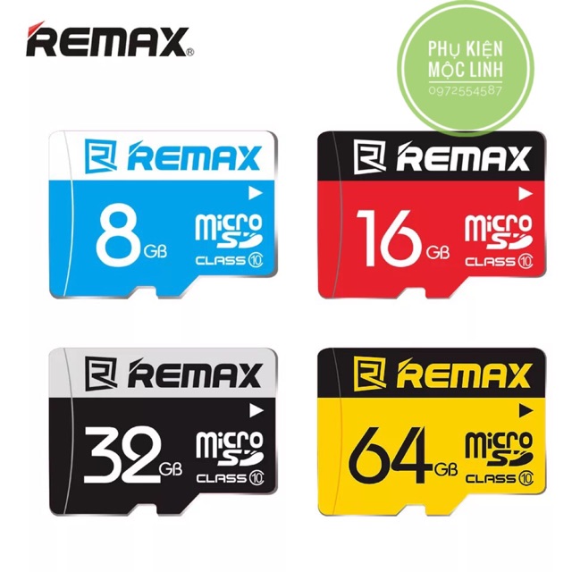 THẺ NHỚ REMAX 64GB 32GB 16GB BH 24 THÁNG MICRO MEMORY CARD TỐC ĐỘ CLASS 10
