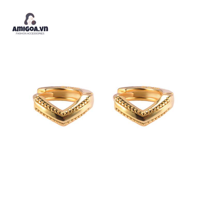 Khuyên Tai Bạc Dạng Vòng Cá Tính Dành Cho Nữ