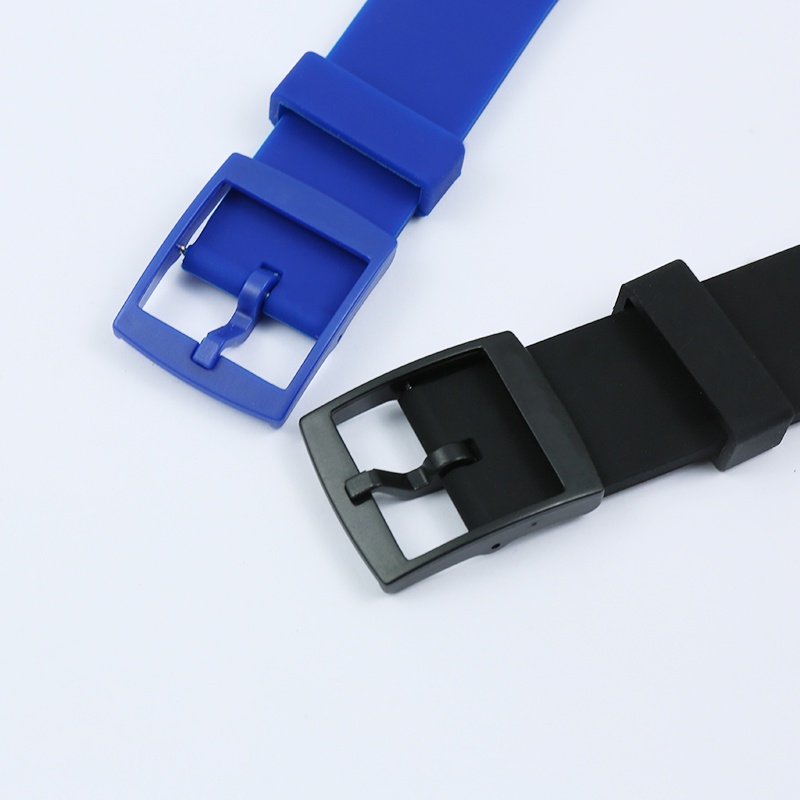 Dây Đeo Đồng Hồ Thể Thao Bằng Cao Su Silicon Mềm Có Khóa Kích Thước 17Mm 19Mm Dành Cho Nam Và Nữ