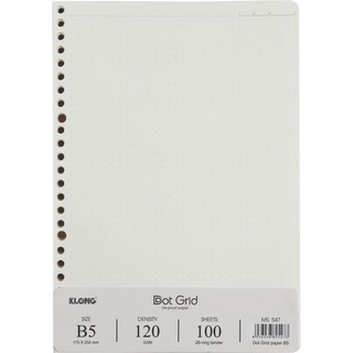 Sổ còng KLONG B5 Caro/ Grid. - Văn phòng phẩm Thu Thảo