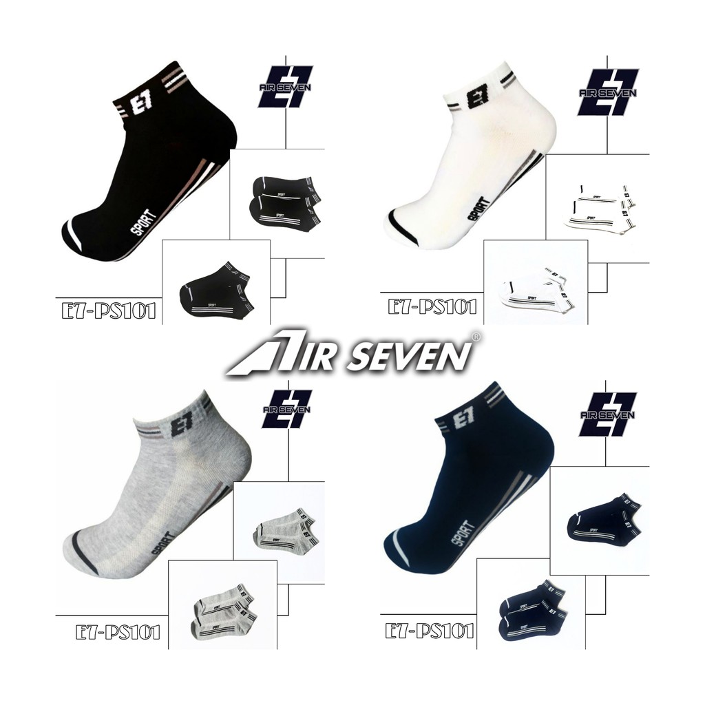 [FreeShip] Combo 4 đôi Tất nam cổ ngắn, vớ nam cổ ngắn, tất ngắn nam, vớ ngắn nam Air Seven PS101