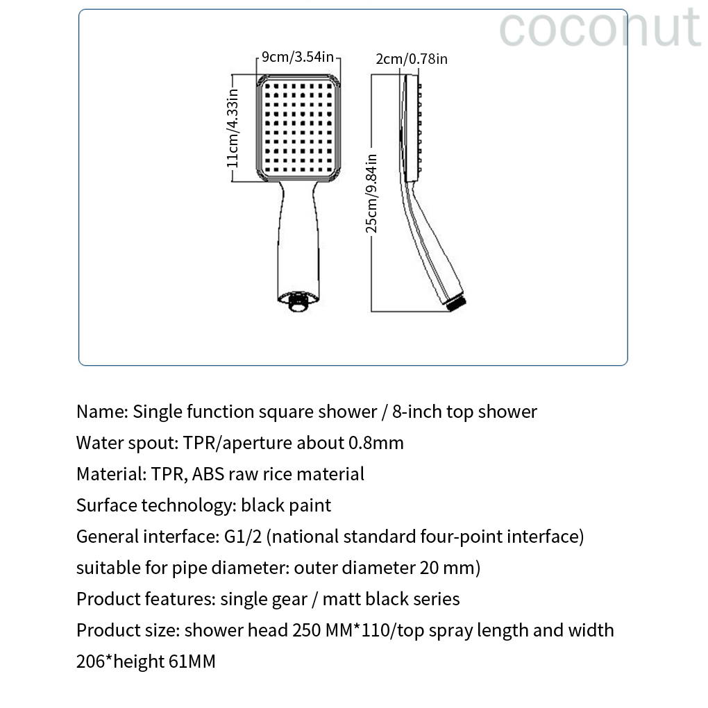 Đầu Vòi Sen Áp Suất Phun Cao 20mm | BigBuy360 - bigbuy360.vn