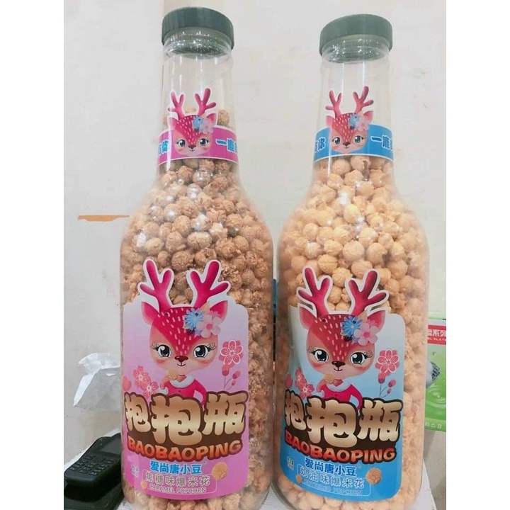 [ Hàng hot ] Bỏng nghô siêu to khổng lồ vị caramen / Bơ sữa chai 800g siêu ngon