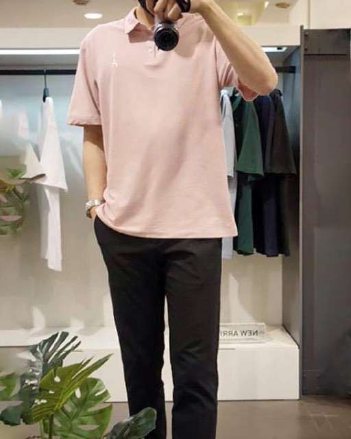Áo polo nam Tate logo ngực chữ A