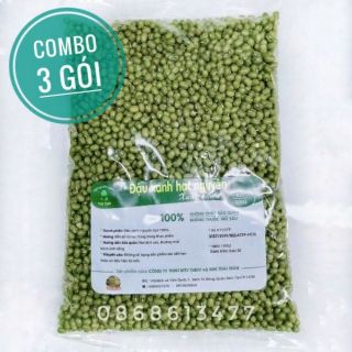 Combo 3 Đậu xanh hạt nguyên 500g