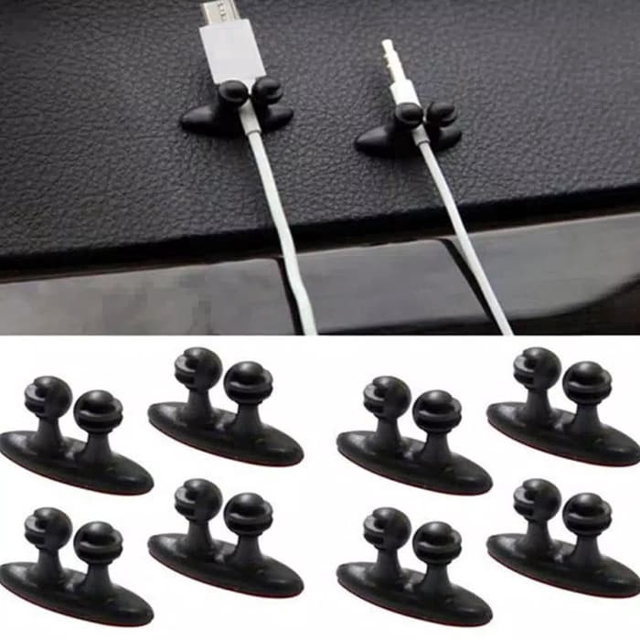 Kẹp Giữ Dây Cáp Sạc / Tai Nghe Tự Dính Đa Năng Dành Cho Ô Tô