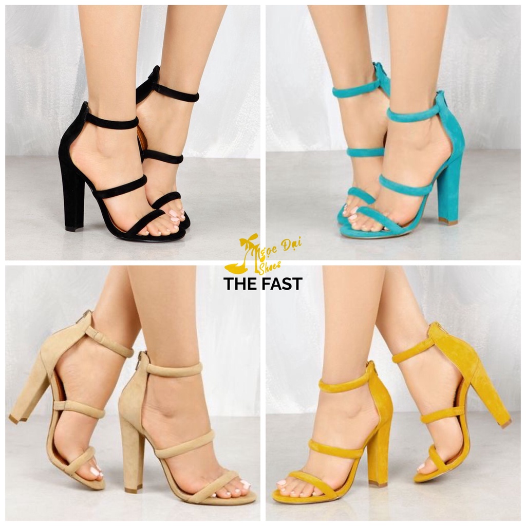 Giay xăng đan chiến binh thời trang mới ba dây ngang sành điệu NĐ47