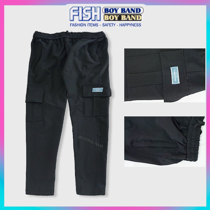 Quần jogger nam cao cấp vải UMY co giãn túi hộp đen trẻ trung năng động FF74L