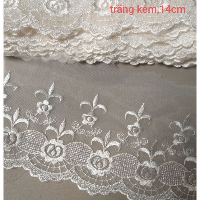 Ren lưới thêu , size từ 8cm đến 14cm