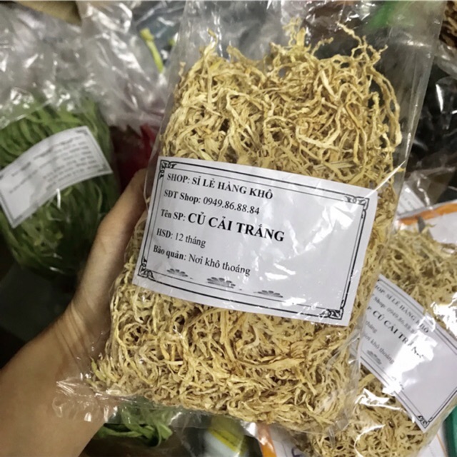 100gr Củ cải trắng sấy khô