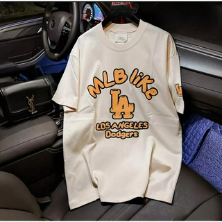 Áo thun mlb like la form rộng tay lỡ vải cotton cao cấp , áo phông tay lỡ unisex nam nữ mlb like la