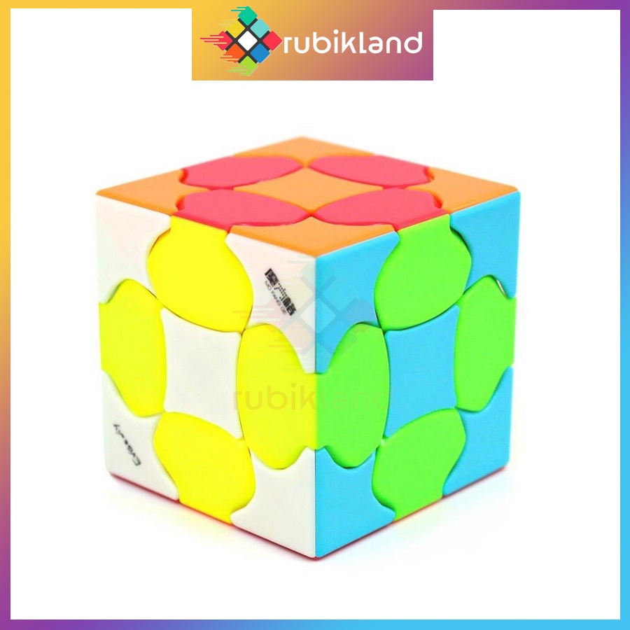 Rubik Biến Thể QiYi Fluffy Cube Rubic 3 Tầng Stickerless 3x3 Đồ Chơi Trí Tuệ