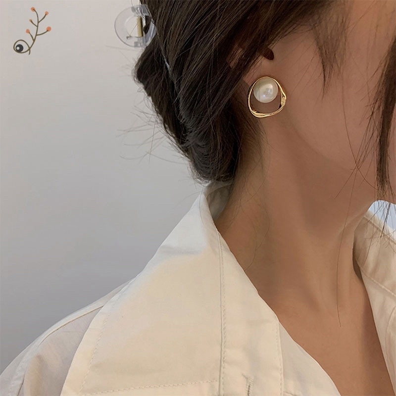 Khuyên tai nữ 925 phối hạt ngọc trai nhân tạo J108