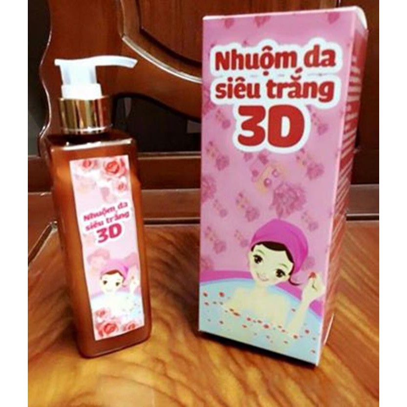 Combo 2 chai Nhuộm da siêu trắng 3D