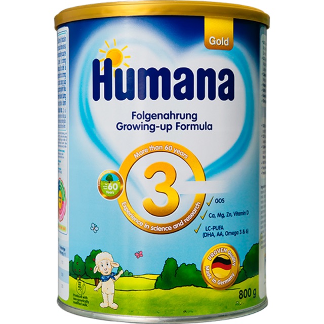 Sữa Humana Gold Số 3 800g  - Nhập Khẩu 100% Từ Đức