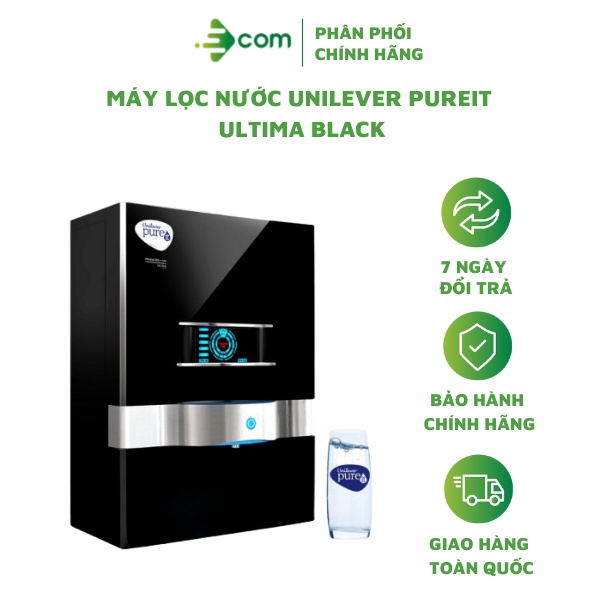 Máy lọc nước Unilever Pureit Ultima Black công suất 4000l - Bảo hành 12 tháng miễn phí lắp đặt toàn quốc