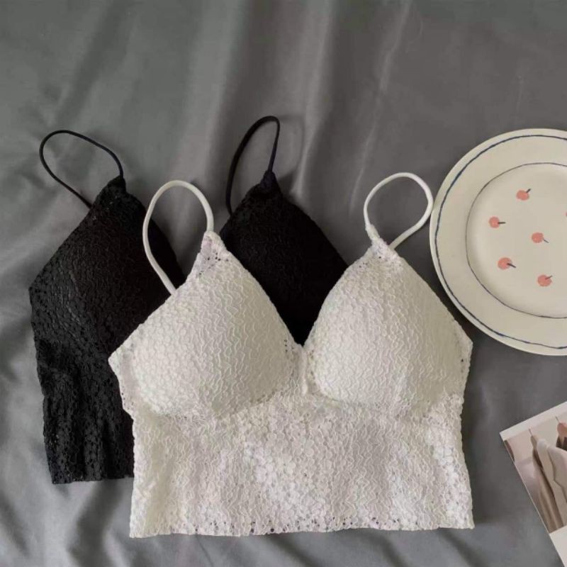 Áo bra 2 dây ren chun lưng hàng QC