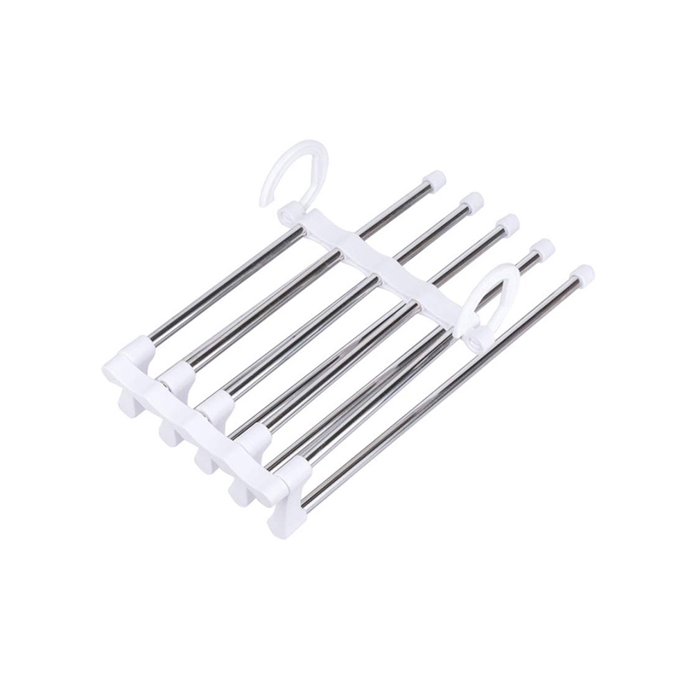 Móc treo đồ đa năng 5 trong 1 với thiết kế nhiều tầng thông minh khung inox