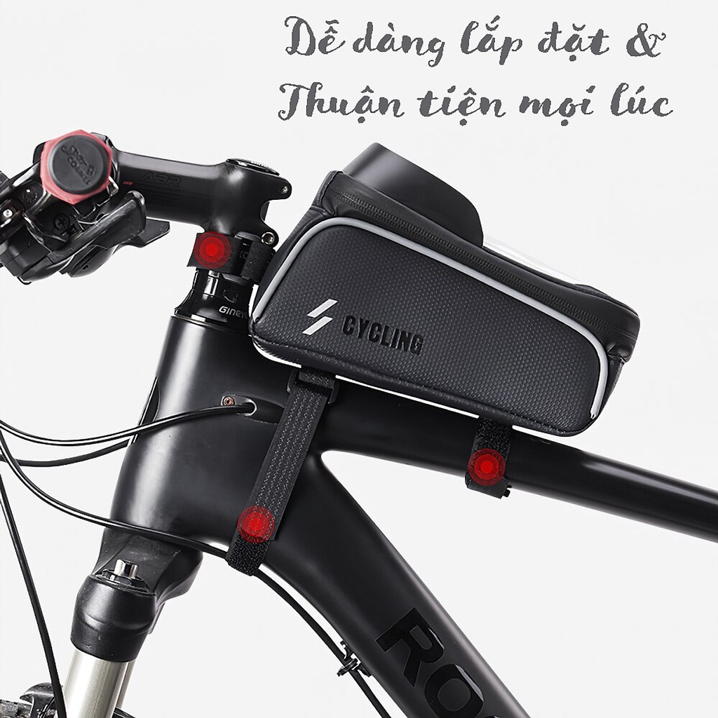 Túi Treo Sườn Xe Đạp Chống Nước Bọc Cảm Ứng Cao Cấp Phù Hợp Với Mọi Dòng Xe Chính Hãng Amalife