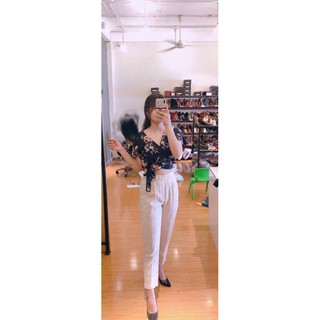 Quần tây form baggy vải linen hiệu SHOJO