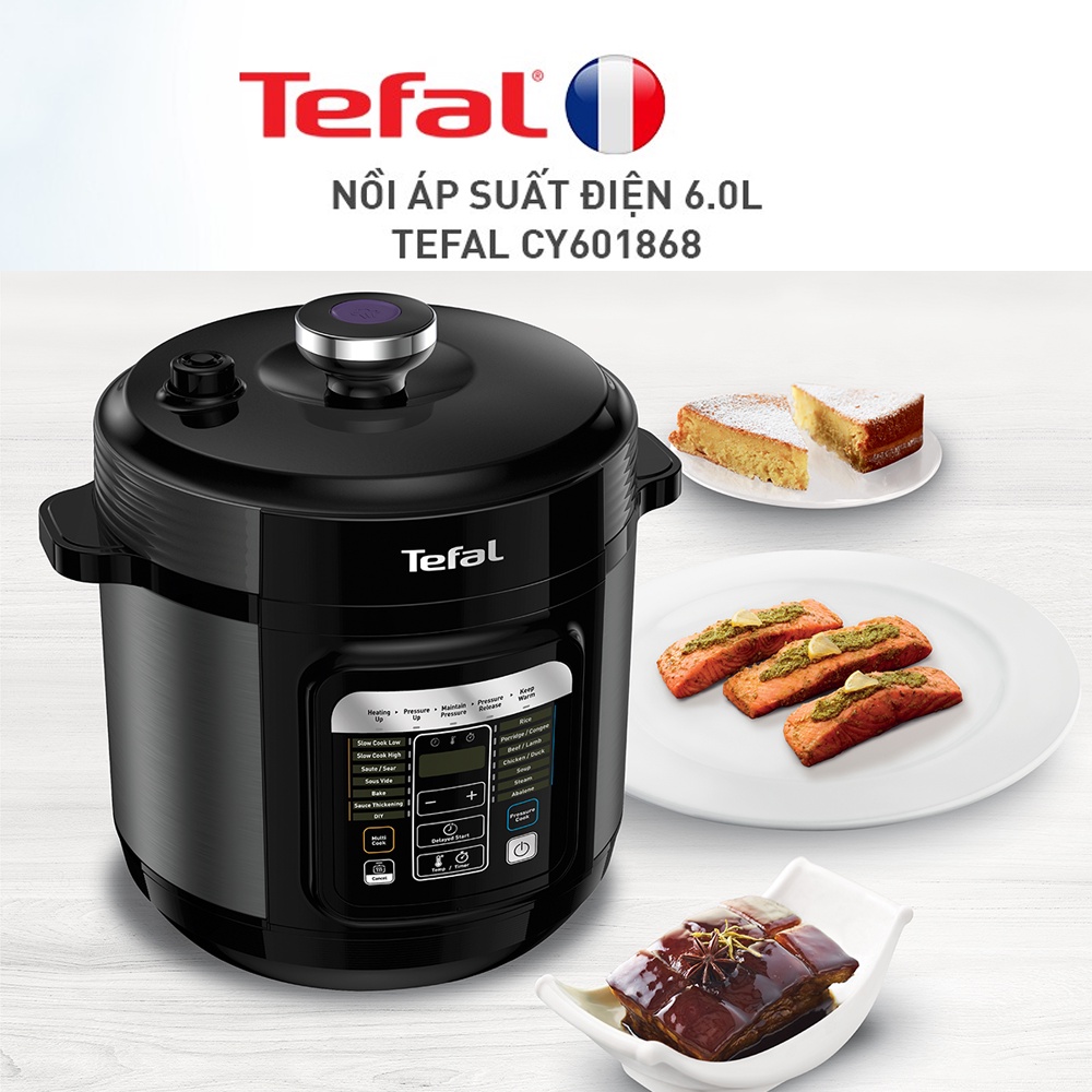 Nồi Áp Suất Điện Đa Năng Thương Hiệu Pháp Tefal Home Chef – 6L – Bảo Hành 24 Tháng