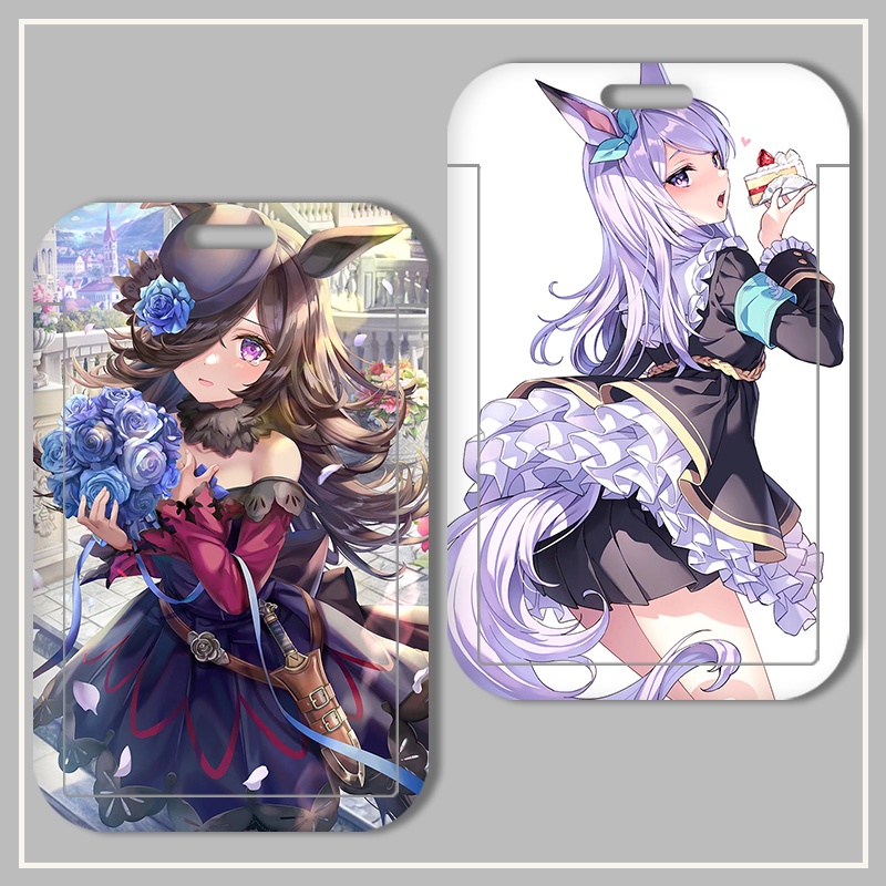 Pretty Derby Uma Musume - Pretty Derby Card Sleeve Horse Racing Bus Card Passionate New Style Meal Card Student Donghai Emperor Transparent Competition Competitive Collection Name Tag Cute ID Sleeve