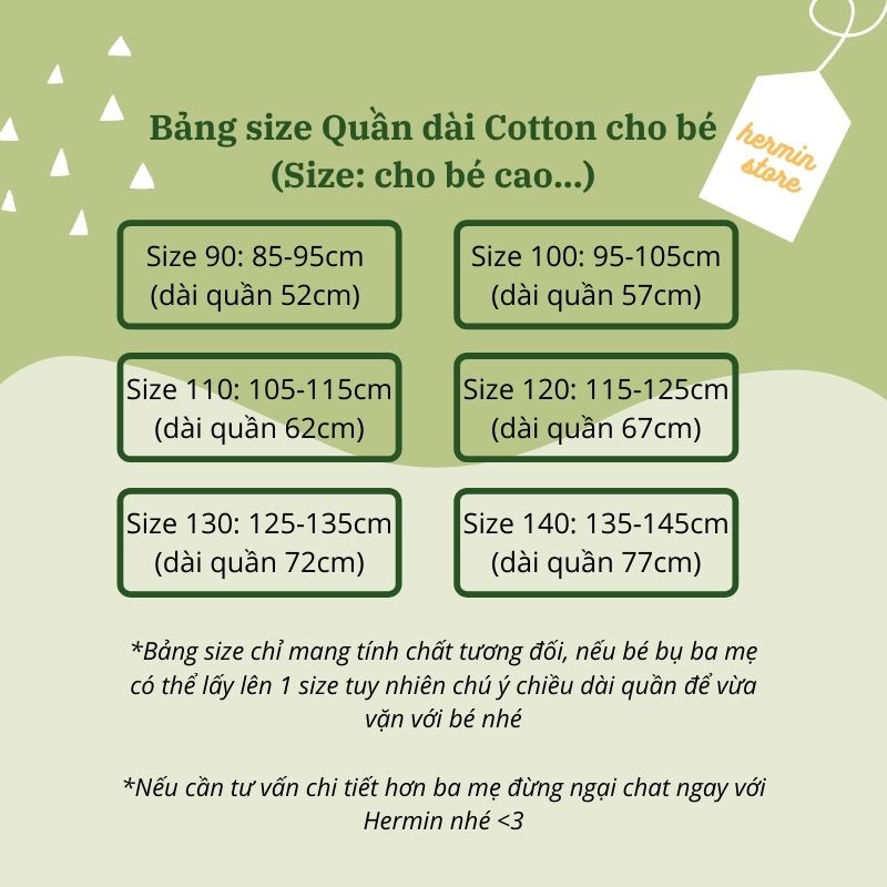 Quần dài cho bé CAO CẤP chất cotton cực mềm mịn, không xù nhão