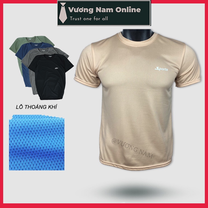 Áo thun nam trung niên chất vải thông hơi thoáng khí cổ tròn ngắn tay VN72A