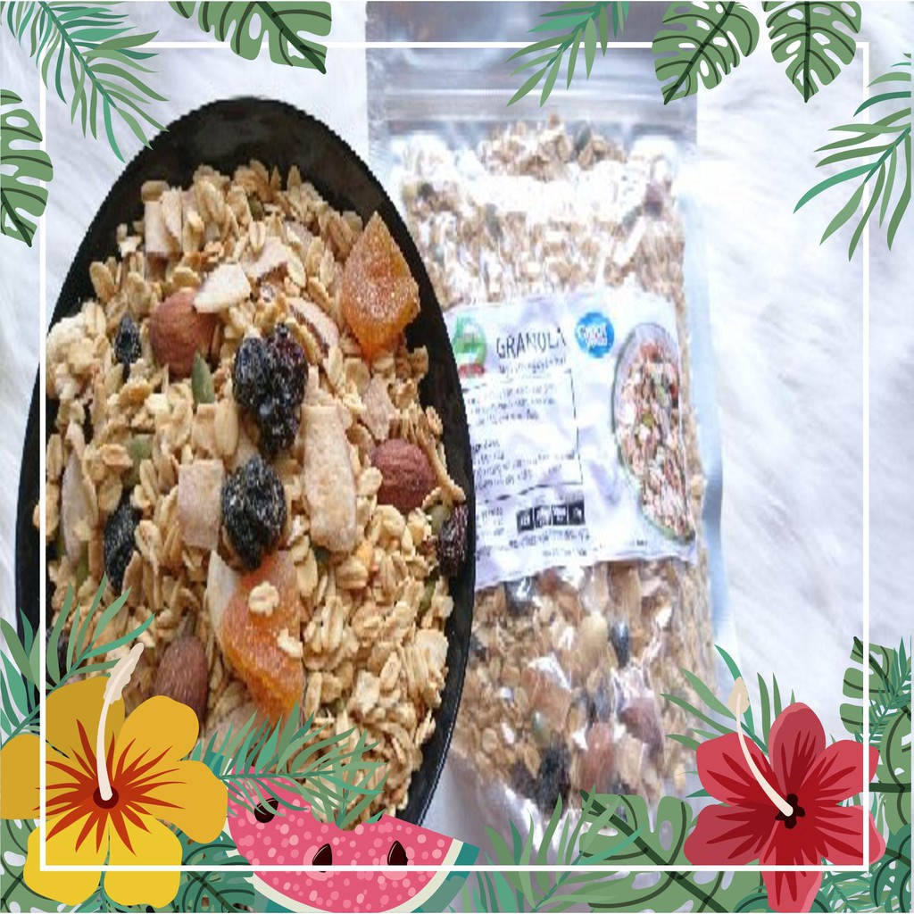 [Mã DANGBB10 giảm 10% ] 500GRAM NGŨ CỐC GRANOLA HANDMADE (NGŨ CỐC NGUYÊN HẠT, NGŨ CỐC ĂN SÁNG, NGŨ CỐC ĂN KIÊNG