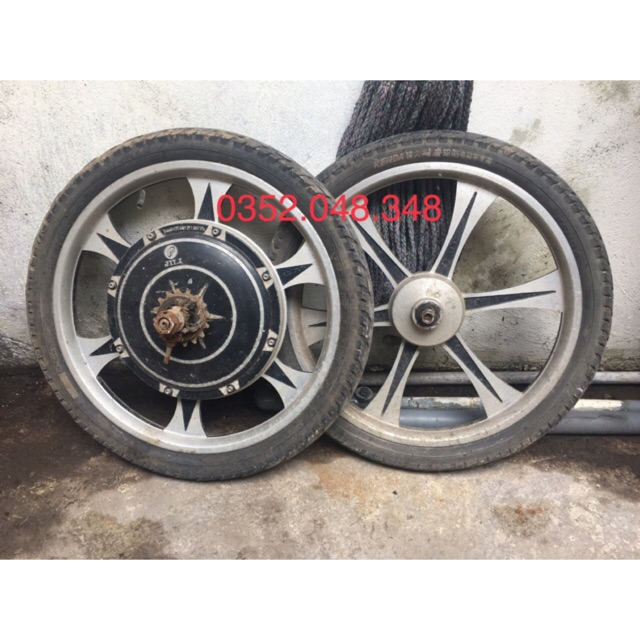 Motor xe điện bánh đúc hoạt động tốt. cả bánh trước và bánh sau