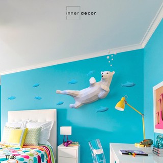 Mô hình gấu bắc cực DIY tự lắp trang trí phòng [Feedback ở cuối]