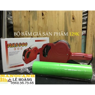 Bộ Bấm Giá Tiền Cho Sản Phẩm Gồm 1 Máy và 10 Cuộn Giấy Giá