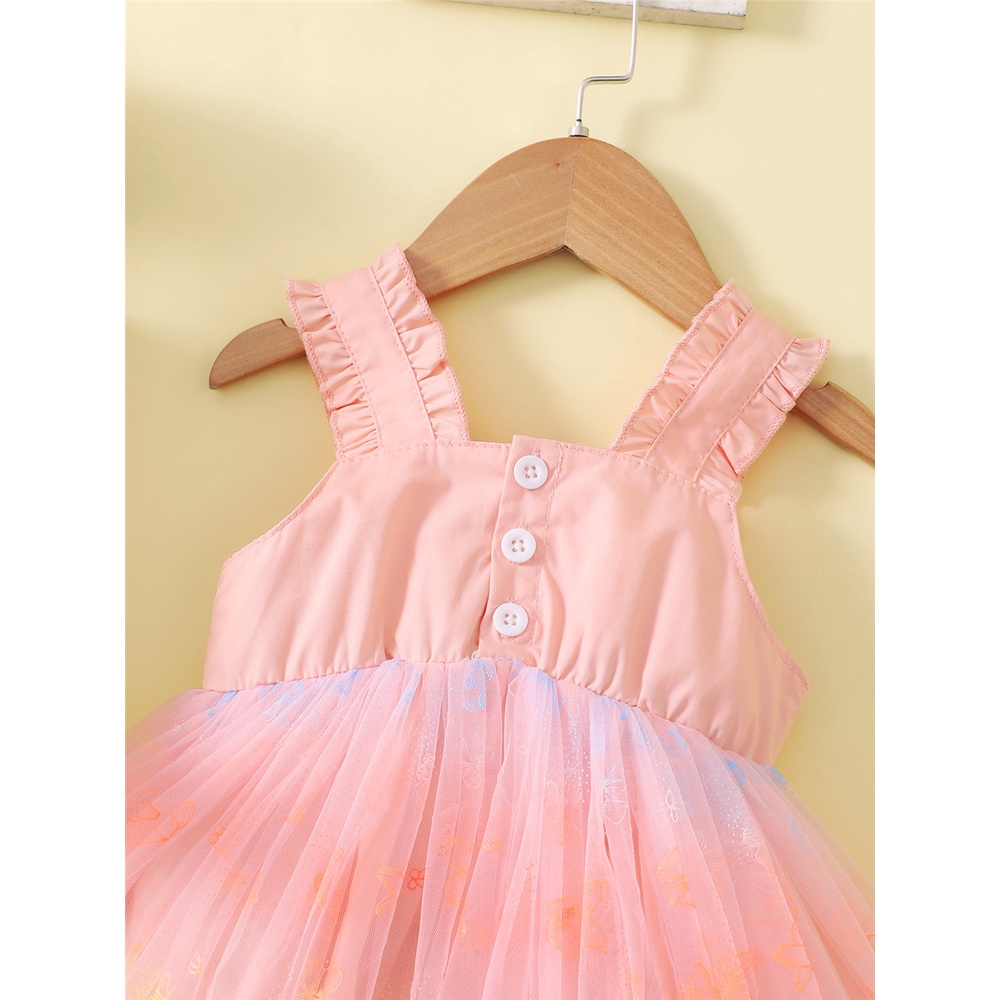 Đầm hai dây MIKRDOO thời trang mùa hè cho bé gái 0-2 tuổi