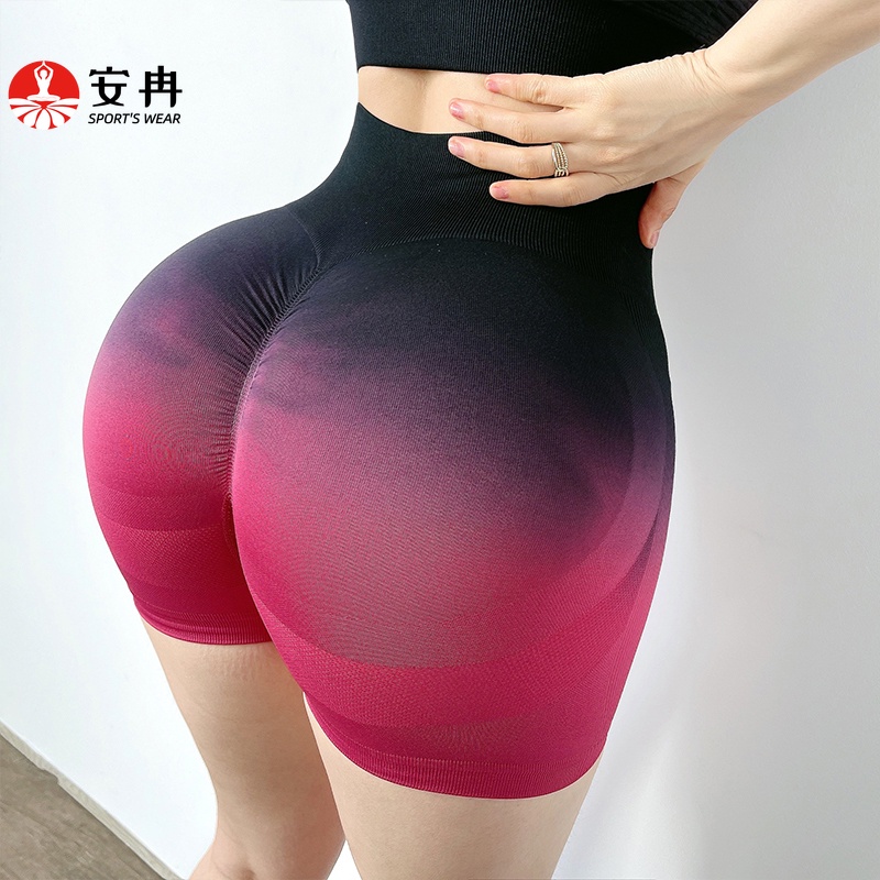 Quần Short Tập Yoga Anran Lưng Cao Dáng Ôm Thời Trang Cao Cấp Cho Nữ