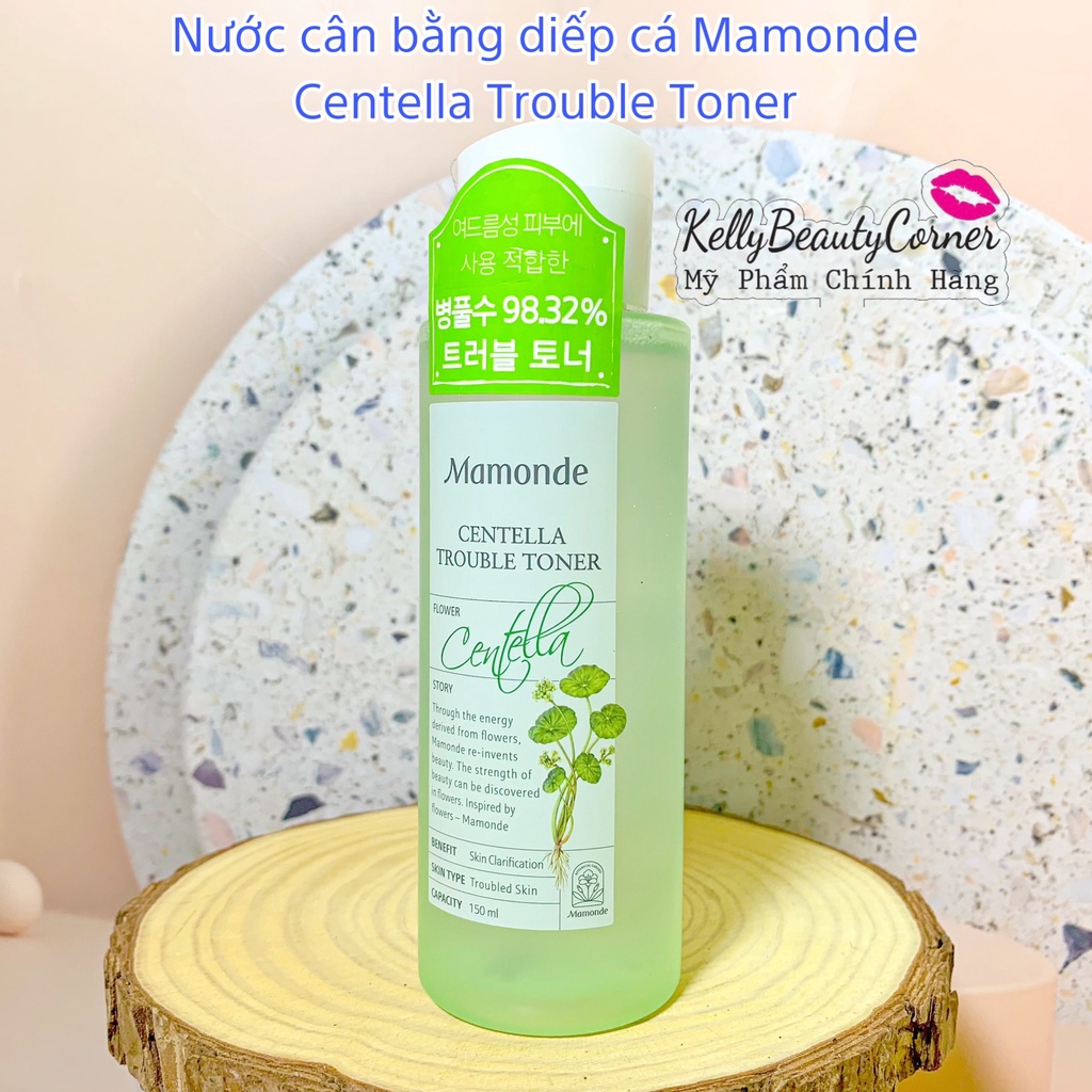 Nước cân bằng da dầu mụn Mamonde Centella Trouble Toner