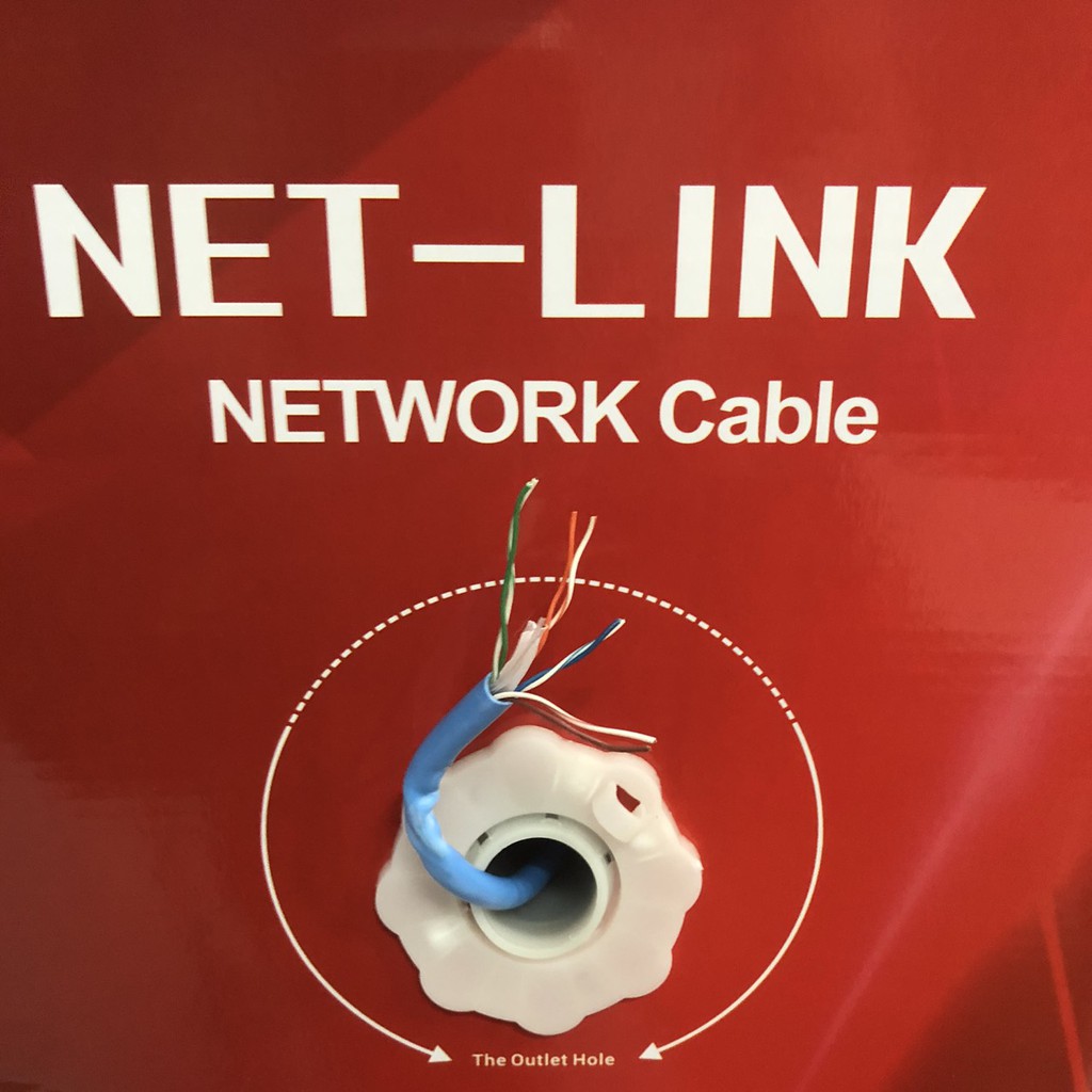 {CUỘN 305M}CÁP MẠNG LAN CAT 6 UTP NET-LINK-CUỘN 305 MÉT ĐỦ-CAM KẾT VỀ CHẤT LƯỢNG TUYỆT ĐỐI-8 LÕI XOẮN CHỐNG NHIỄU