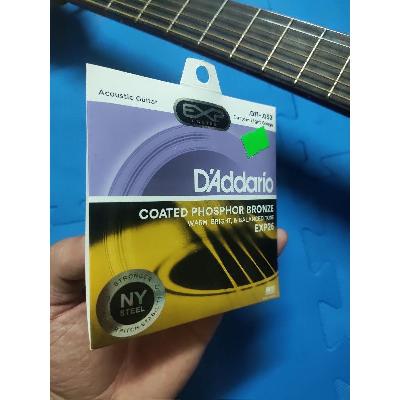 [Mã LIFE0704ALL giảm 10% đơn 50K] Dây đàn guitar ACOUSTIC Daddario EXP26 [kèm quà tặng] TYTYmusic