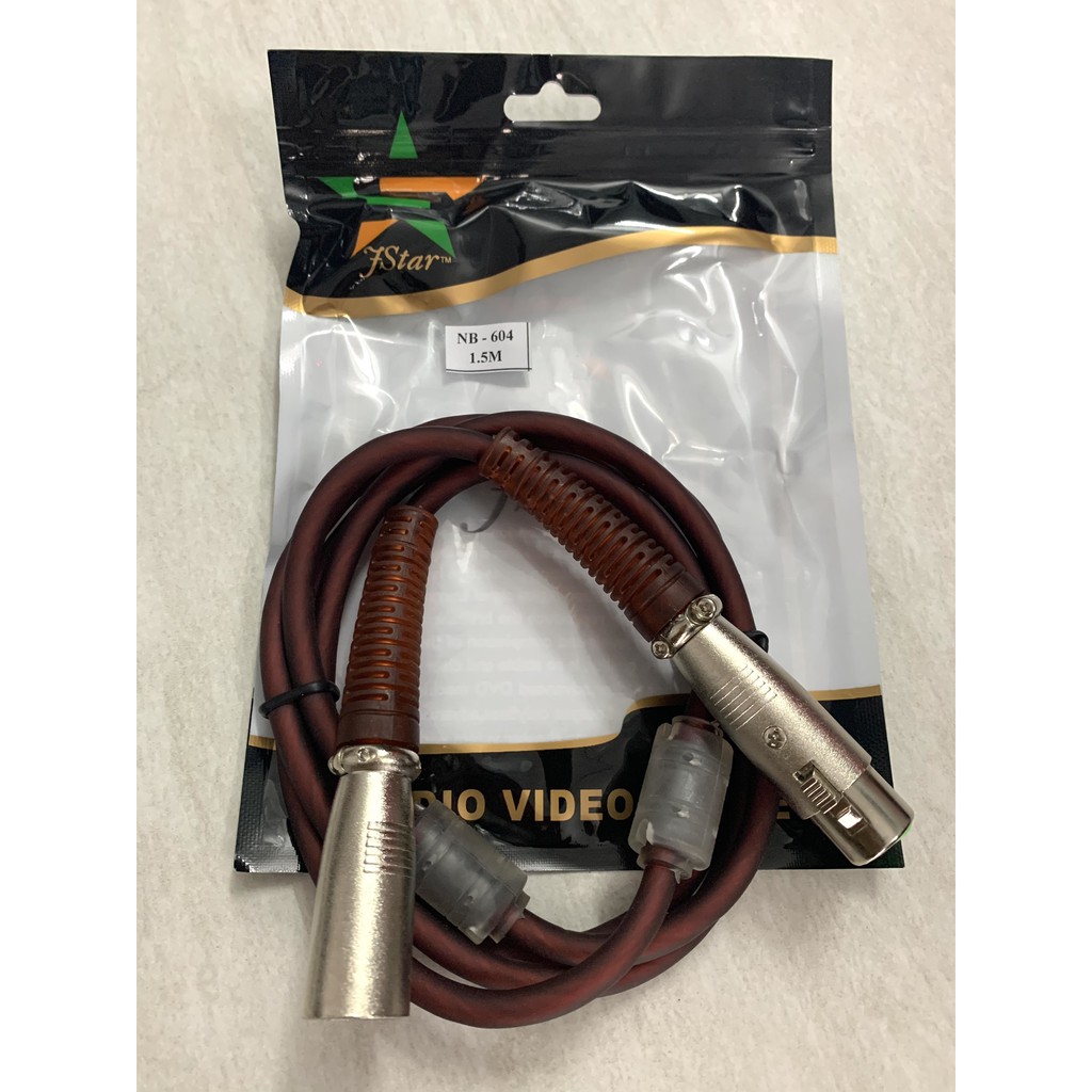 Dây chuyển Canon XLR Âm ra XLR Dương có Chống nhiễu