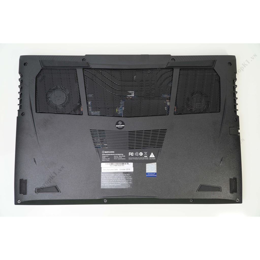 Laptop Gaming EVOO EG-LP4-BK Core i7-9750H GTX1650 màn hình 144Hz chuẩn màu 99% sRGB