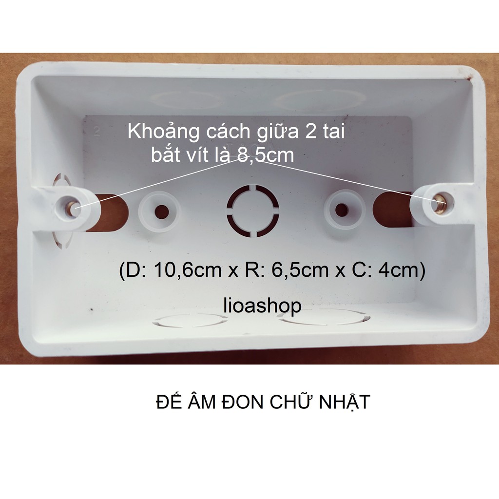 ĐẾ ÂM VÀ ĐẾ NỔI ĐƠN CHỮ NHẬT LIOA.