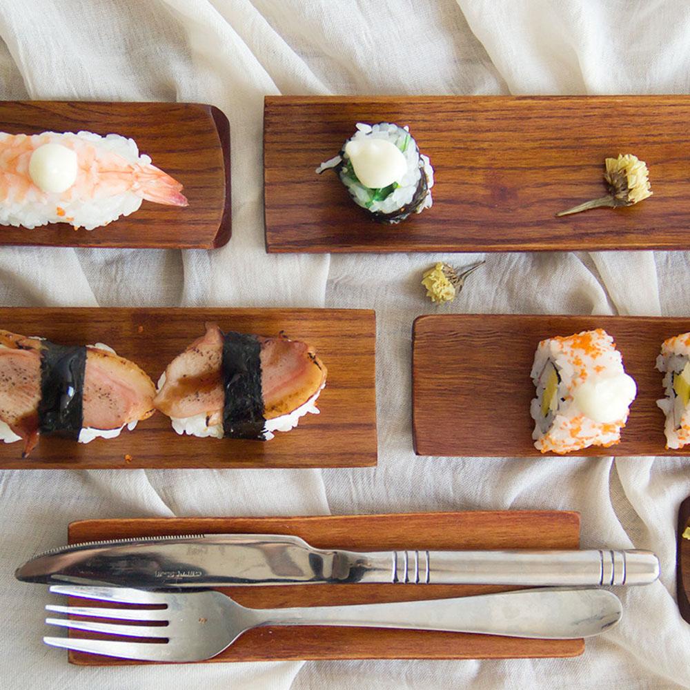 Đĩa Đựng Sushi / Bánh Bao / Trái Cây Hình Chữ Nhật